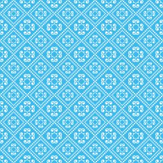 Seamless pattern Blue Vector N10