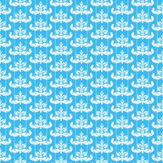 Seamless pattern Blue Vector N13
