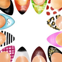 Watercolor illustration shoes