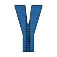 Alphabet Blue Jeans Letter N2