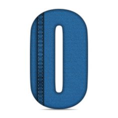 Alphabet Blue Jeans Letter N12
