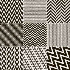 Set of seamless geometric patterns N19