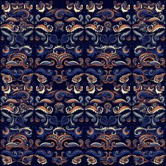 Pretty baroque seamless pattern