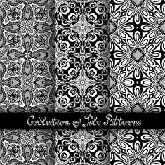 Set of 3 Seamless Vintage Patterns (Vector) N13