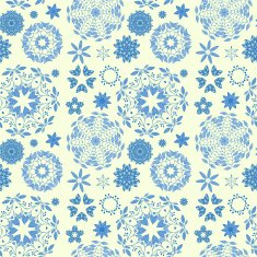 Round ornament seamless pattern N3