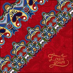 ornamental pattern with flower ribbon