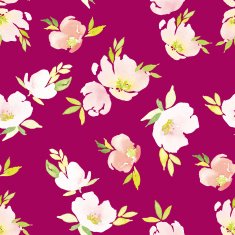 Watercolor flower pattern N63