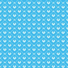 Seamless pattern Retro Blue N13