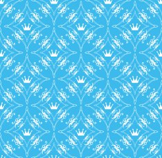 Seamless pattern Vector Blue N2