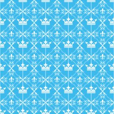 Seamless pattern Vector Blue N4