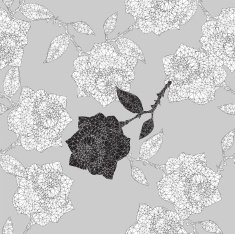roses ornament N3