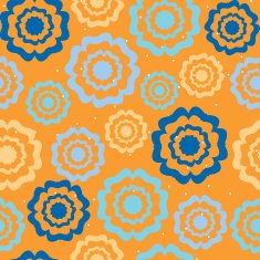 Abstract vector colorful background with flowers N2