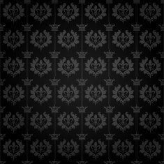 Black damask wallpaper N2