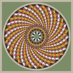 Byzantine decorative rosette