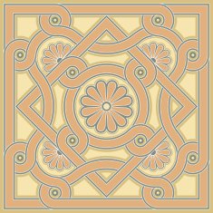 Byzantine decorative rosette N4