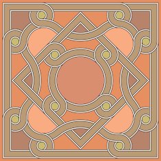 Byzantine decorative rosette N5