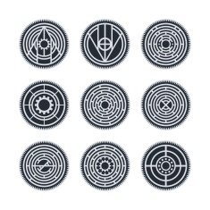 native ethnic art symbol N19