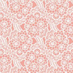 Lace seamless pattern with flowers N73