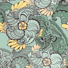 Mehndy flowers pattern N16