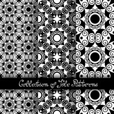 Set of 3 Seamless Vintage Patterns (Vector) N14