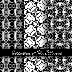 Set of 3 Seamless Vintage Patterns (Vector) N16