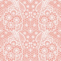 Lace seamless pattern with flowers N76