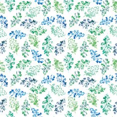 pattern from the of leaves painted in watercolor