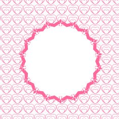 Design Retro Label Frame with Bow Vector Illustration N4