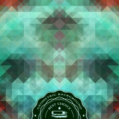 Geometrical abstract background with a label N3