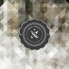 Geometrical abstract background with a label N4