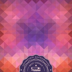 Geometrical abstract background with a label N5