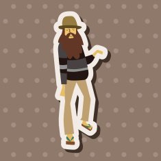 boy man cartoon theme elements vector eps N39