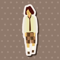 boy man cartoon theme elements vector eps N41