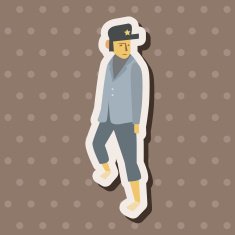 boy man cartoon theme elements vector eps N45