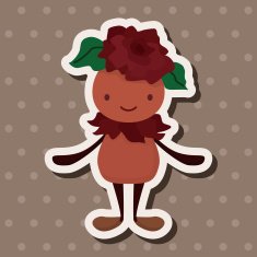 flower elf theme elements vector eps N21