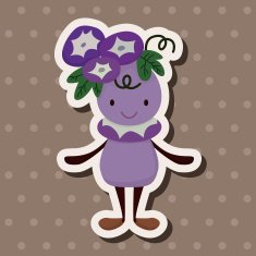 flower elf theme elements vector eps N24