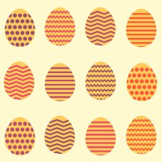 Seamless easter egg spring colorful pattern N5