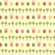 Seamless easter egg spring yellow pattern