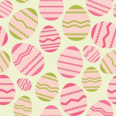 Seamless easter egg spring pink pattern N2