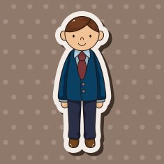 boy man cartoon theme elements vector eps N47