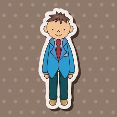 boy man cartoon theme elements vector eps N51