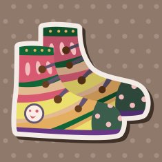 shoe style theme elements vector eps N48