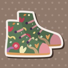 shoe style theme elements vector eps N49