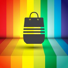shopping bag vector icon