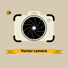 Camera symbol vector