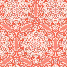 Openwork lace pattern seamless red N2