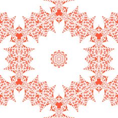 Openwork lace pattern seamless red N3