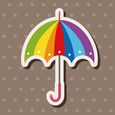 Umbrella theme elements vector eps N131