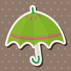 Umbrella theme elemets vector eps N78