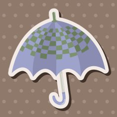 Umbrella theme elemets vector eps N91